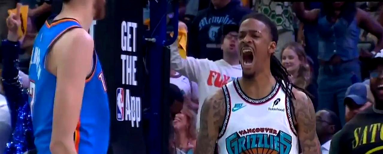 山西队力克雷霆，莫兰特关键制胜